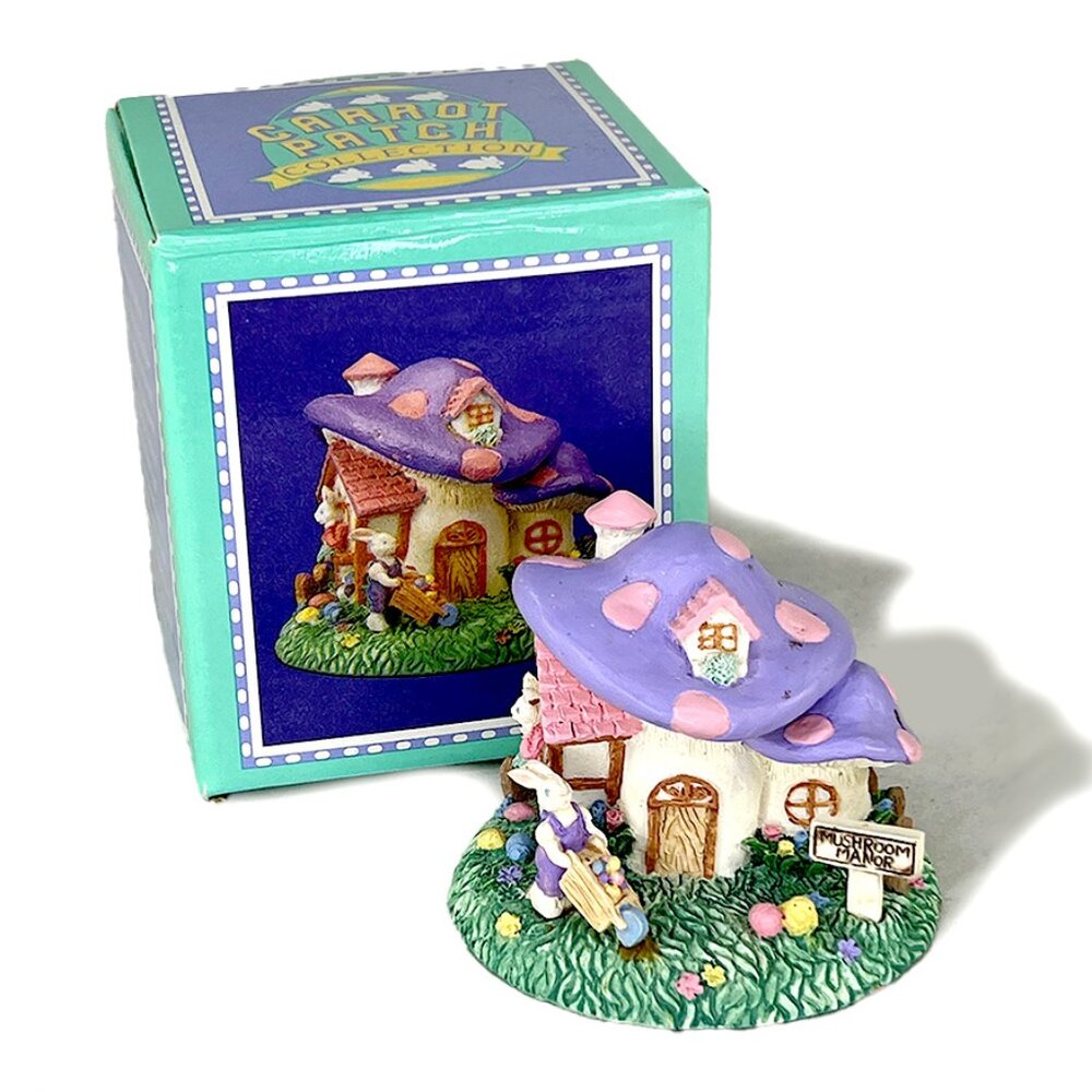 Carrot Patch, Mushroom Manor Vintage Easter Diorama Figurine